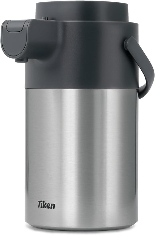 Tiken 34 Oz Thermal Coffee Carafe Stainless Steel Insulated Vacuum Coffee  Pot 1 Liter (Marble White)