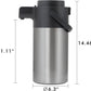 Tiken 135oz/4L Airpot Coffee Dispenser with Pump