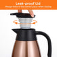 Tiken 34 Oz Thermal Coffee Carafe Stainless Steel Insulated Vacuum Coffee Pot 1 Liter (Copper)