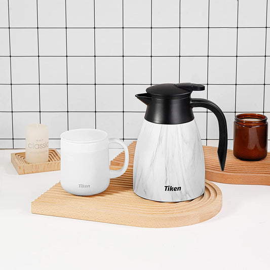 PARACITY Thermal Coffee Carafe/Tea Pot with Ceramic Liner 27 OZ