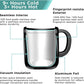 Tiken 11 Oz Insulated Coffee Mug With Lid Stainless Steel Thermal Coffee Mugs 340 ML (Black)